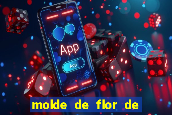 molde de flor de eva grande para imprimir